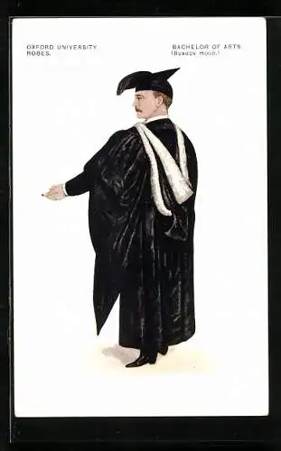 AK Oxford Univerity Robes, Bachelor of Arts, Burgon Hood, Kunststudent