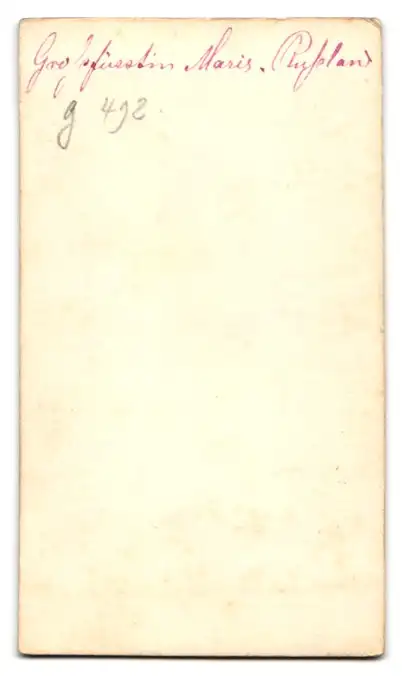Fotografie Levytsky, St. Petersburg, Grossfürstin Marija Alexandrowna Romanowa v. Russland, Herzogin v. Sachsen-Coburg Got 1