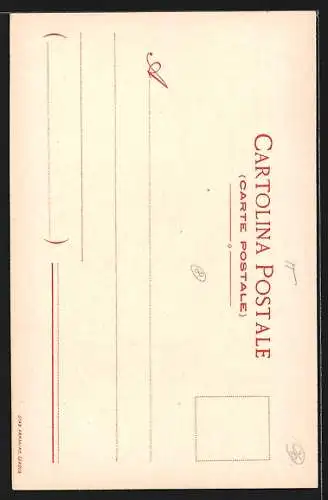 Lithographie Napoli, Palazzo Donn` Anna (di notte)