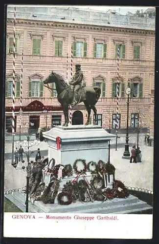AK Genova, Monumento Giuseppe Garibaldi