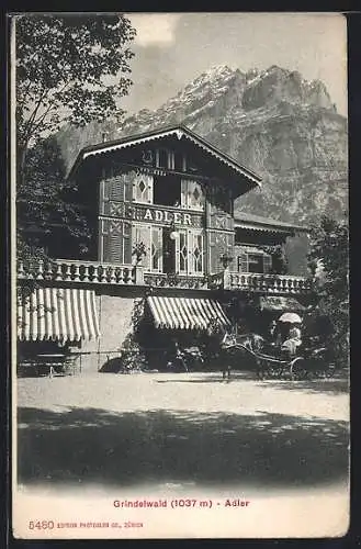 AK Grindelwald, Ansicht vom Gasthaus Adler