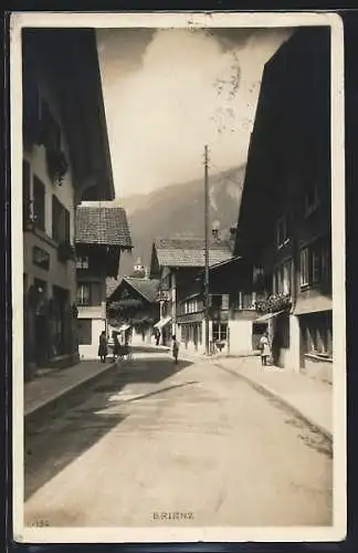 AK Brienz, Strassenpartie im Ort