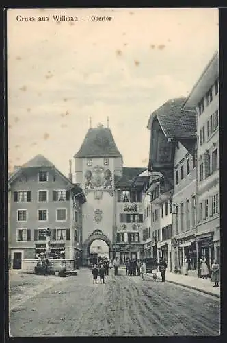 AK Willisau, Strassenpartie am Obertor