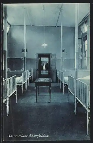 AK Rheinfelden, Schlafsaal im Sanatorium