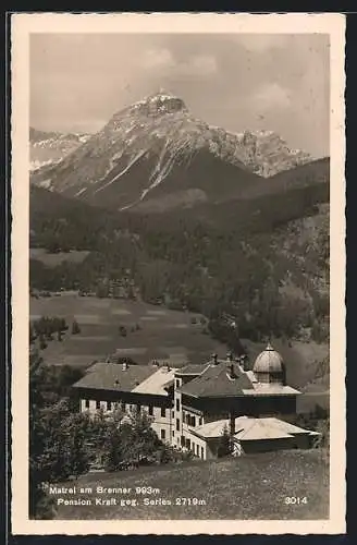 AK Matrei am Brenner, Hotel-Pension Kraft geg. Serles