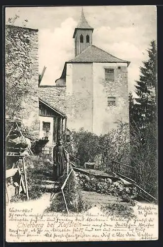 AK Kufstein, Teilansicht vom Kloster Thierberg