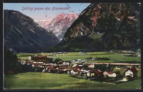 AK Golling, Teilansicht gegen das Blunautal