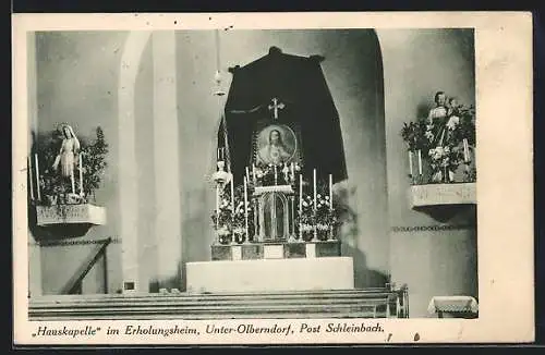 AK Kreuttal im Weinviertel, Hauskapelle im Erholungsheim Unterolberndorf