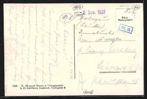 AK Holzgau im Lechtal, Ortspartie mit Kirche