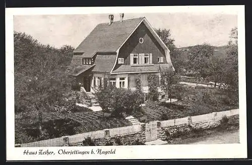 AK Oberjettingen, Blick auf Haus Zeiher