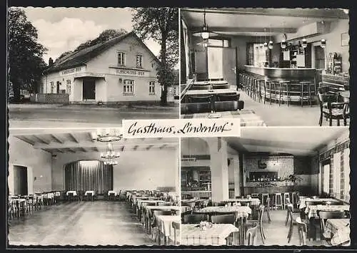 AK Kummerfeld b. Pinneberg, Gasthaus Lindenhof mit Bar