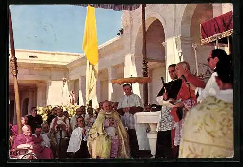 AK Papst Johannes XXIII. bei seinem Besuch in Fátima