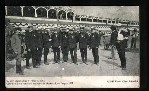 AK Prague, Cinquieme fete federale Tcheque de Gymnastique 1907, Sokol