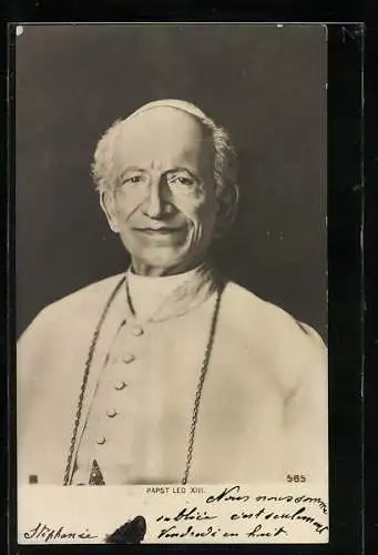 AK Lächelnder Papst Leo XIII.