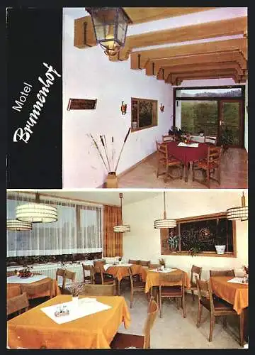 AK Weibersbrunn /Spessart, Motel-Restaurant Brunnenhof
