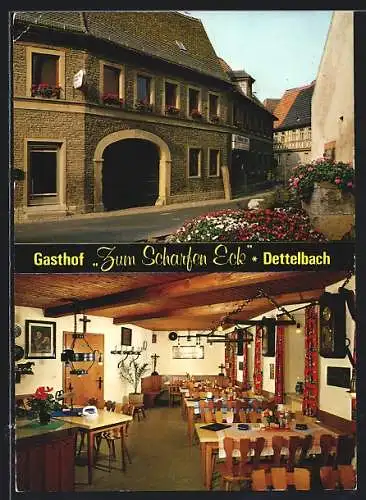 AK Dettelbach /Main, Gasthof zum Scharfen Eck, Rathausplatz 5