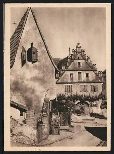 AK Sulzfeld Ufr., Blick auf das alte Bürgerhaus