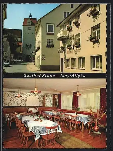 AK Isny /Allgäu, Am Gasthof Krone