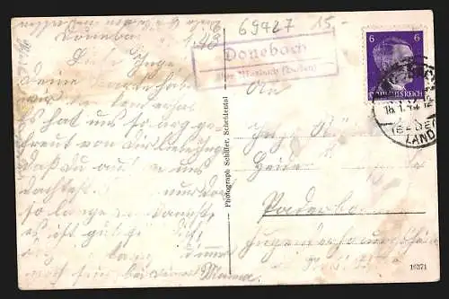 AK Donebach, Gasthaus zur Linde, Handlung von Anreas Götz