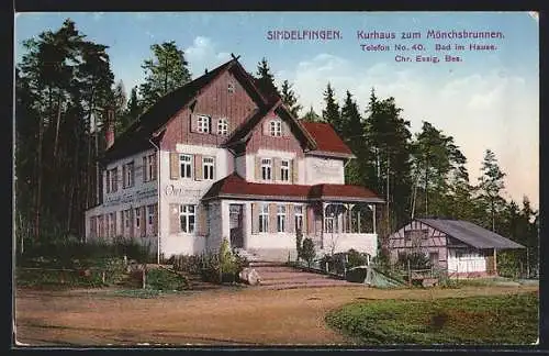 AK Sindelfingen, Hotel-Kurhaus zum Mönchsbrunnen