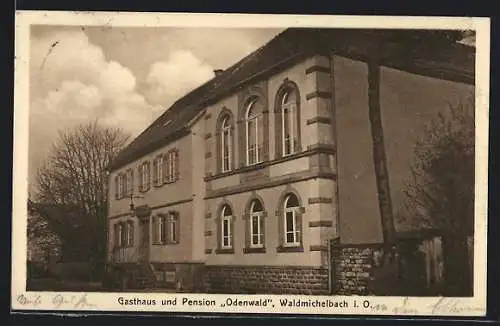 AK Waldmichelbach i. O., Gasthaus und Pension Odenwald