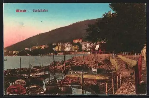 AK Abbazia, Teilansicht mit dem Gondelhafen