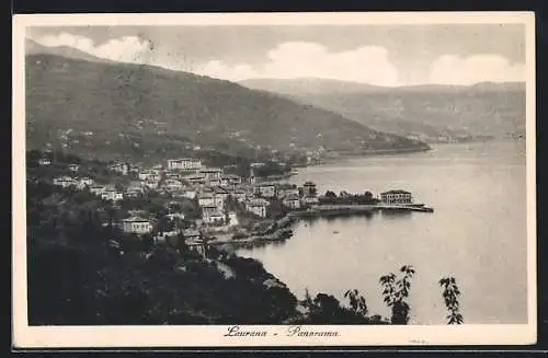 AK Laurana, Küstenpanorama vom Berg aus