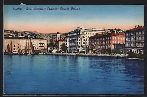 AK Fiume, Riva Christoforo-Colombo, Palazzo Baccich