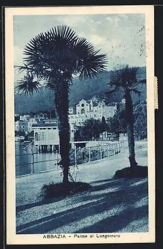 AK Abbazia, Palme al Lungomare