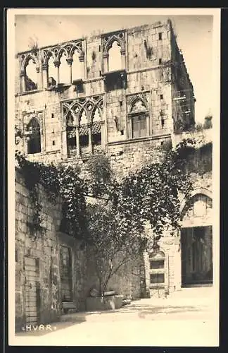 AK Hvar, Blick auf eine alte Gebäudefassade