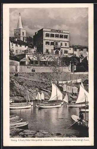 AK Lovrana b. Abbazia, Hotel Königsvilla von Georg Erhart