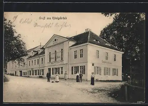 AK Königsbrück, Gasthof Schützenhaus Wilhelm Richter