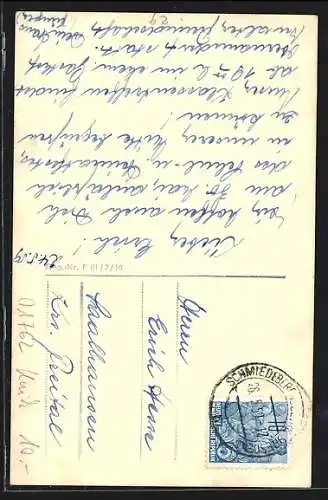 AK Schmiedeberg / Erzg., Festpostkarte zum Heimatfest 1959