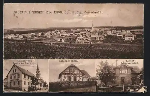 AK Frankenheim / Rhön, Gasthof Johannes Ludwig, Kinderbewahranstalt