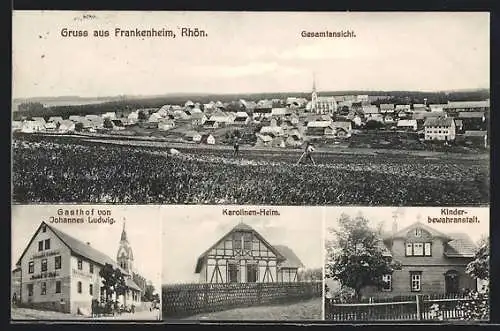 AK Frankenheim / Rhön, Gasthof v. Johannes Ludwig, Kinderbewahranstalt