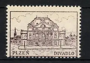 Reklamemarke Plzen, Divadlo