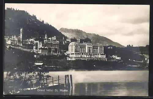 AK St. Moritz, Blick aufs Grand Hotel