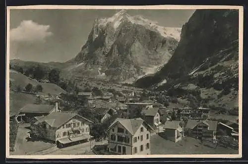AK Grindelwald, Blick auf den Ort