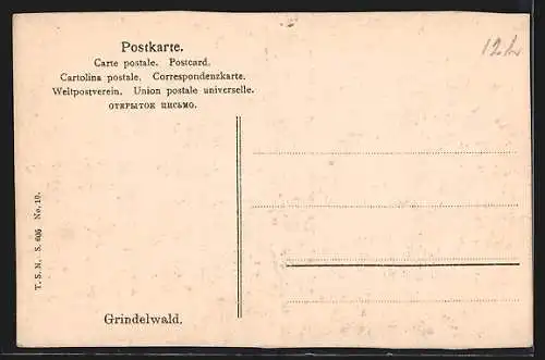 AK Grindelwald, Blick auf den Ort