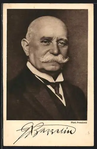 AK Porträt Graf Zeppelin im Anzug mit Krawatte