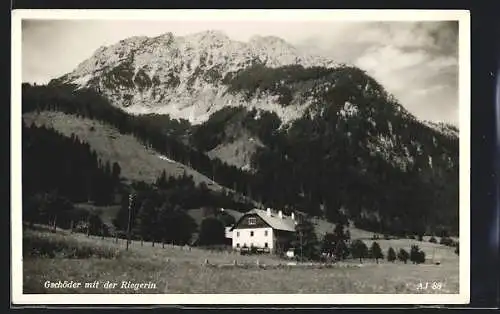 AK Weichselboden, Gschöder, Gasthaus Schürtner A. Illmayer vor Riegerin