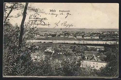 AK Wels, Totalansicht von oben