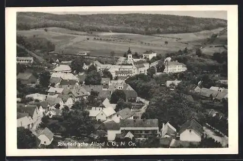 AK Alland i. G., Teilansicht mit Kirche