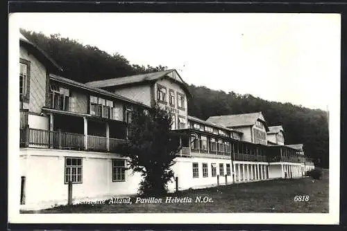 AK Alland /N.-Oe, Heilstätte Alland, Pavillon Helvetia