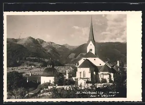 AK St. Michael im Lungau, Panoramaansicht mit Kirche