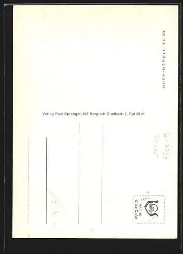 AK Hattingen, Kirchplatz, Altstadt, VW Käfer