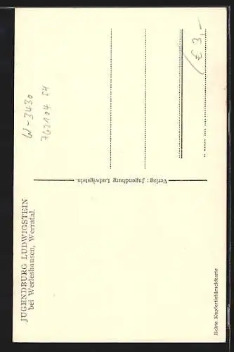 AK Werleshausen /Werratal, Jugendburg Ludwigstein