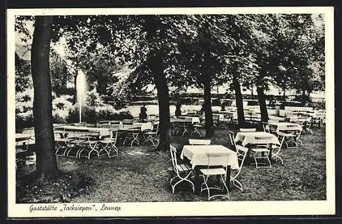 AK Lennep, Gasthaus Tocksiepen mit Garten