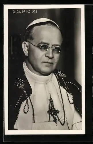 AK Papst Pius XI., Brustportrait