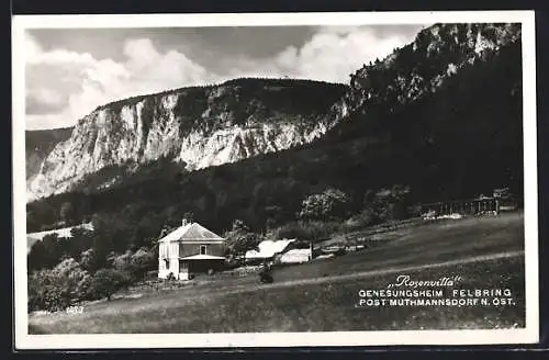 AK Muthmannsdorf /N.-Öst., Genesungsheim Felbring, Rosenvilla